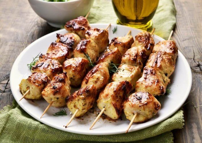 Brochette nature 100% poulet 19.90€/kg